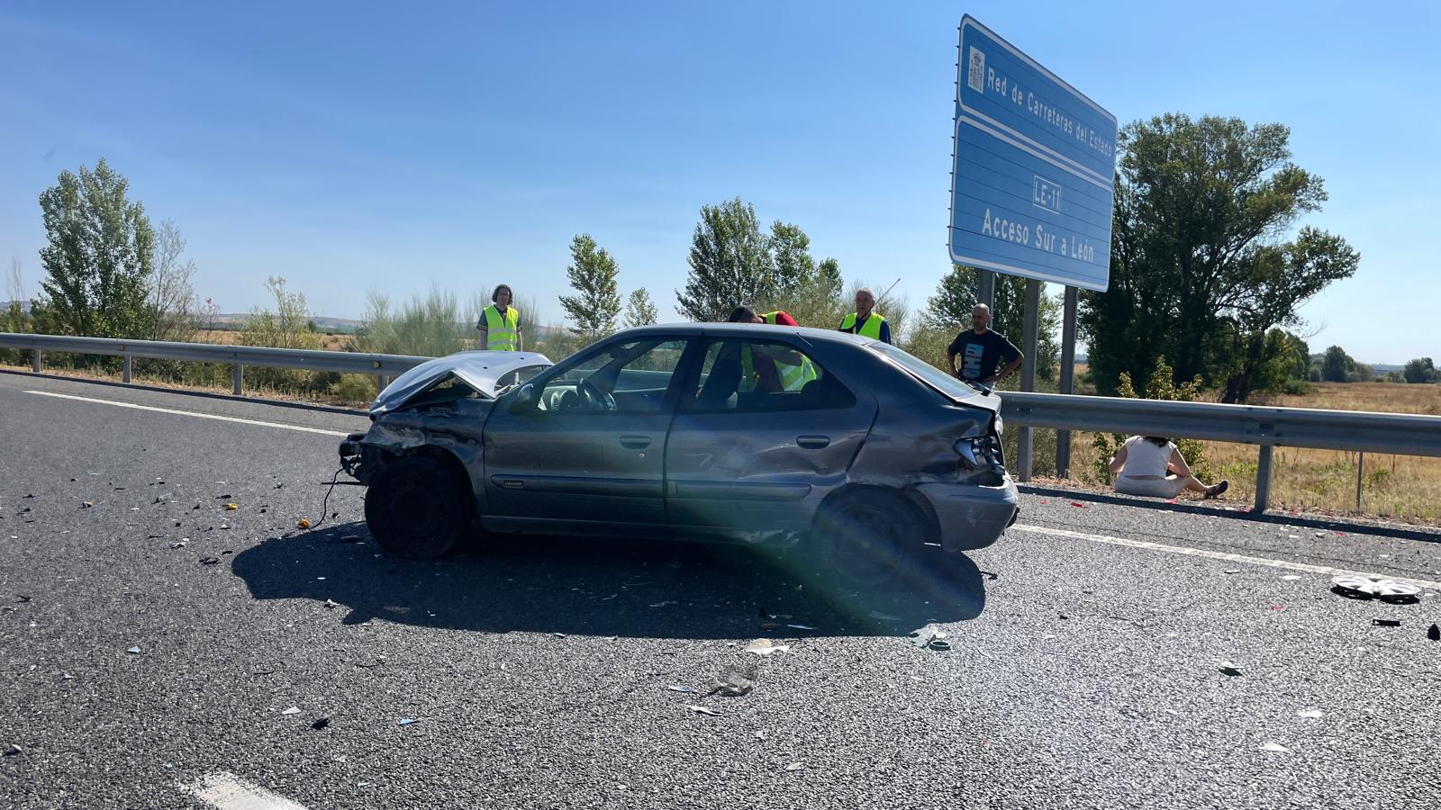 Accidente ocurrido en la LE 11. | L.PASTORIZA