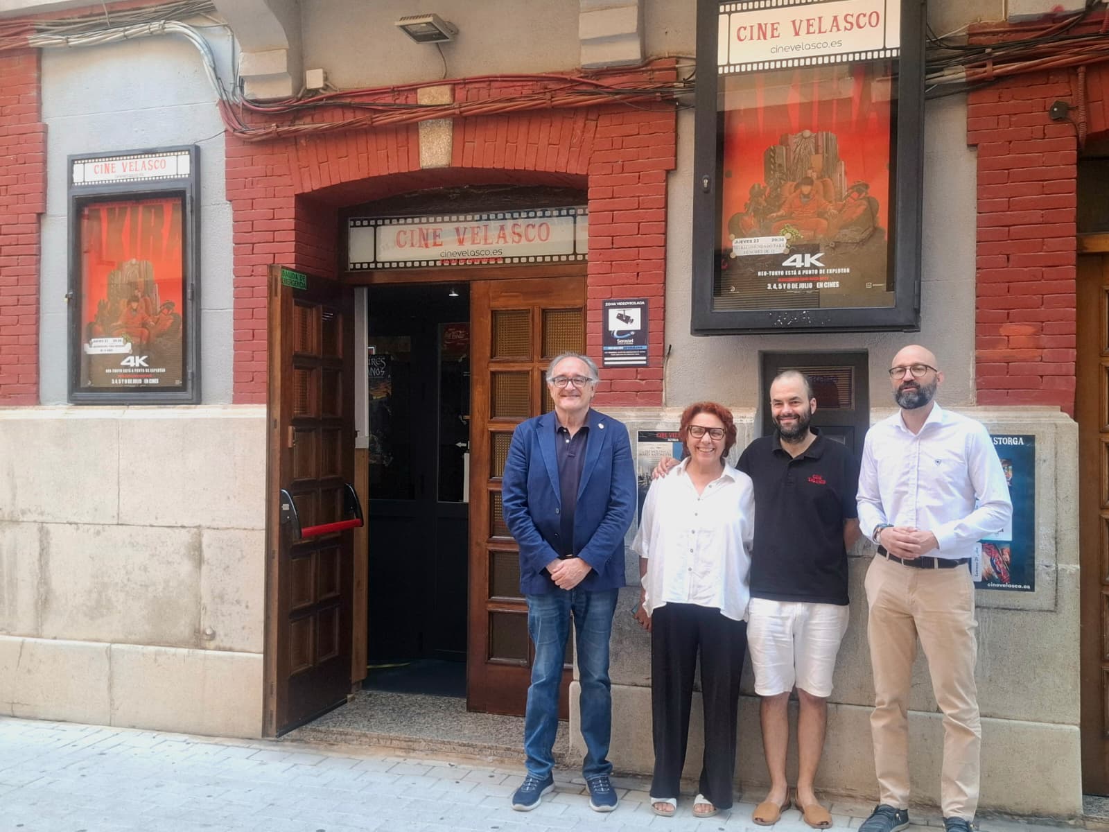 Un instante de la presentación en el Cine Velasco de Astorga. | L.N.C.