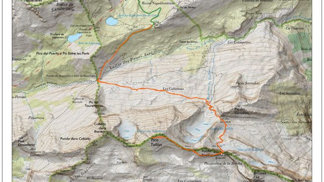 Mapa del Pico Taillon Mapa del Pico Taillon
