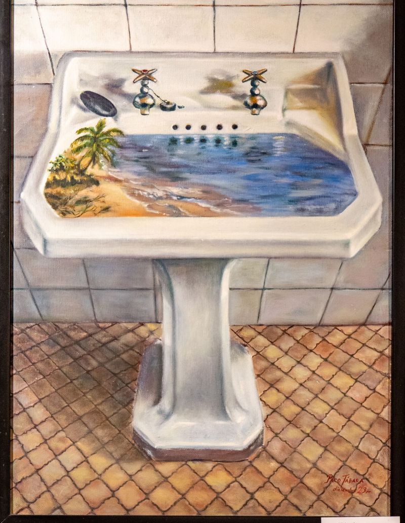 'Mi lavabo' de Paco Tábara. VICENTE GARCÍA 'Mi lavabo' de Paco Tábara. VICENTE GARCÍA