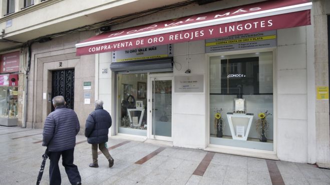 Tienda 'Tu Oro Vale Más', ubicada en Ordoño II Tienda 'Tu Oro Vale Más', ubicada en Ordoño II