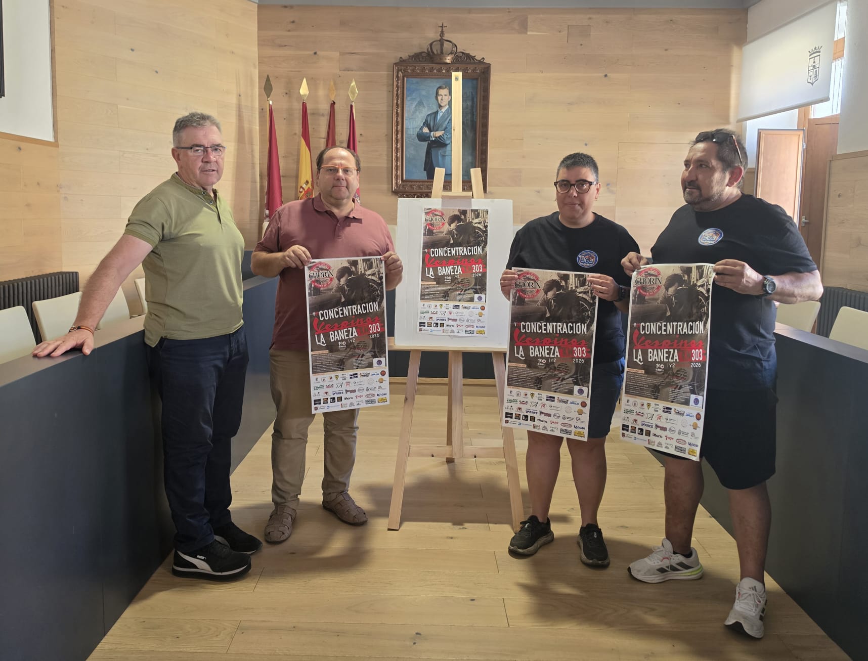Presentación de la IX Concentración de Vespinos de La Bañeza. | L.N.C.