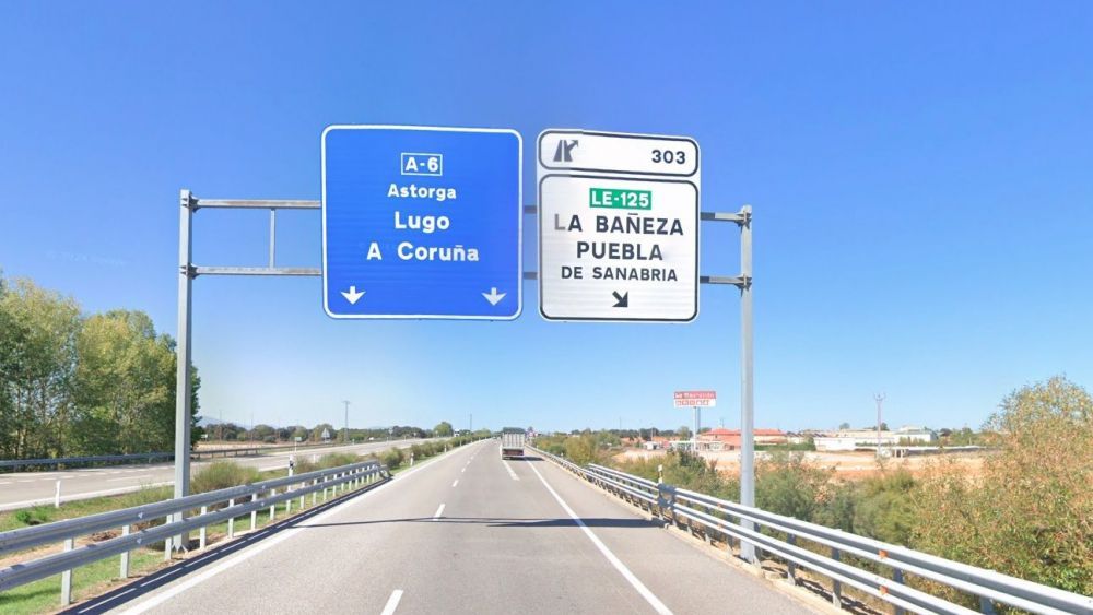 Imagen de archivo de un tramo de la A 6 entre La Bañeza y Astorga. | L.N.C.
