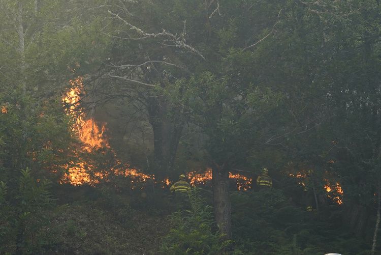 Imágenes del incendio en Quintela, aún en IGR-1. | ICAL