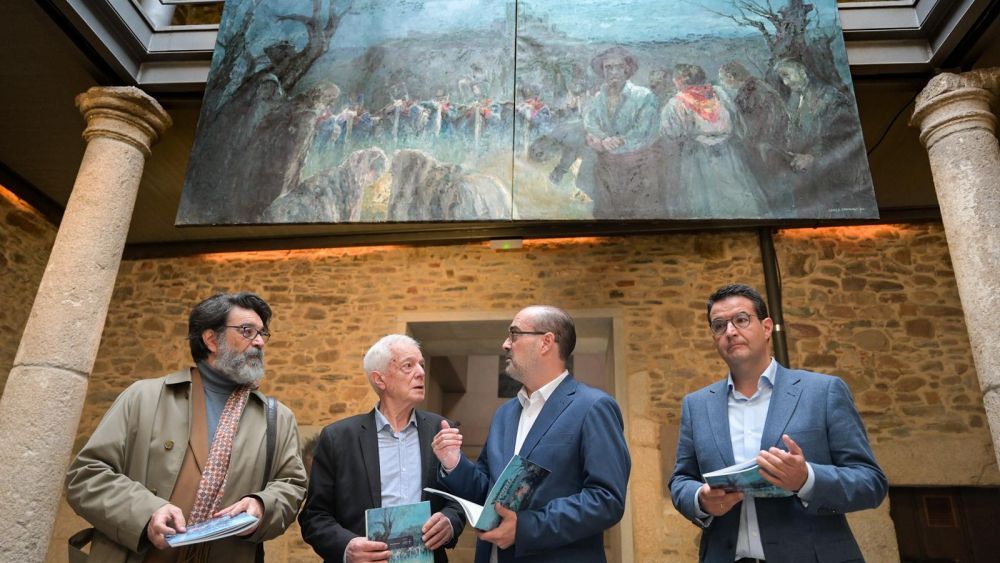 Apertura de la exposición de Luis Gómez Domingo. | J.F.