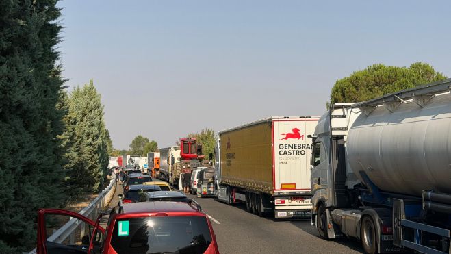 Retención e la A-231 producida por el accidente | ALICIA VALLEJO