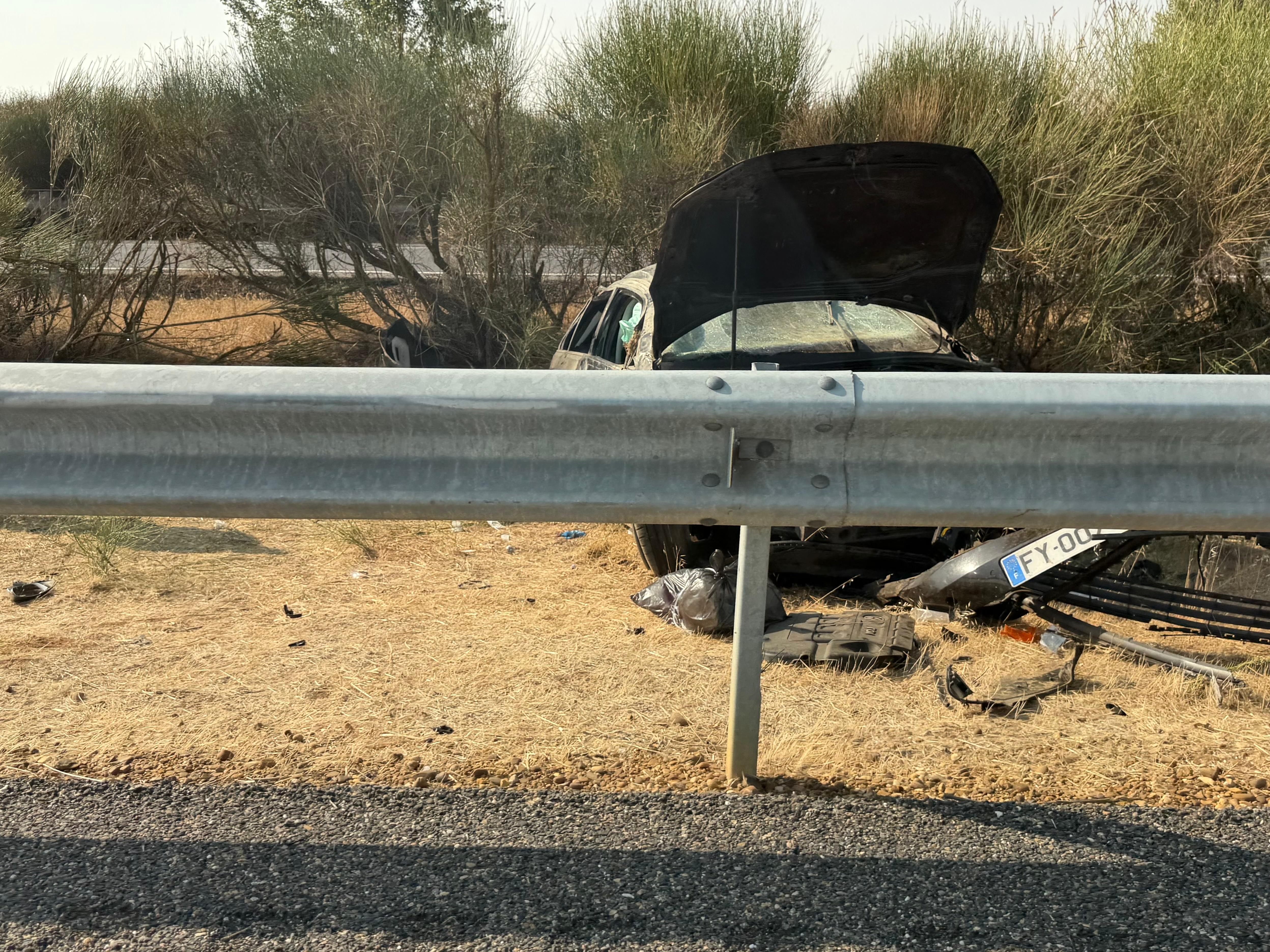 Accidente de tráfico ocurrido en el kilómetro 51 de la A-231 | ALICIA VALLEJO