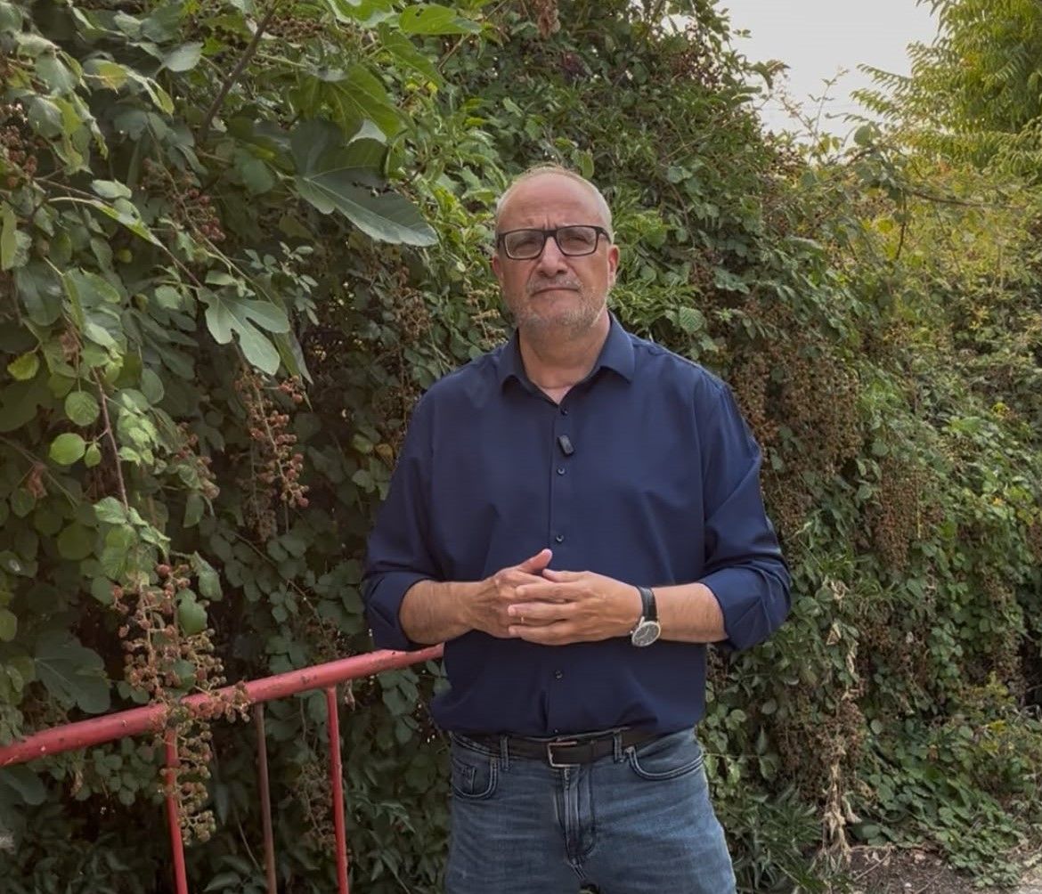 Olegario Ramón en una parte del Camino.