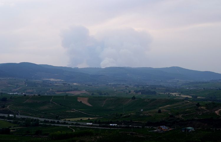 El fuego se veía desde casi todo El Bierzo.