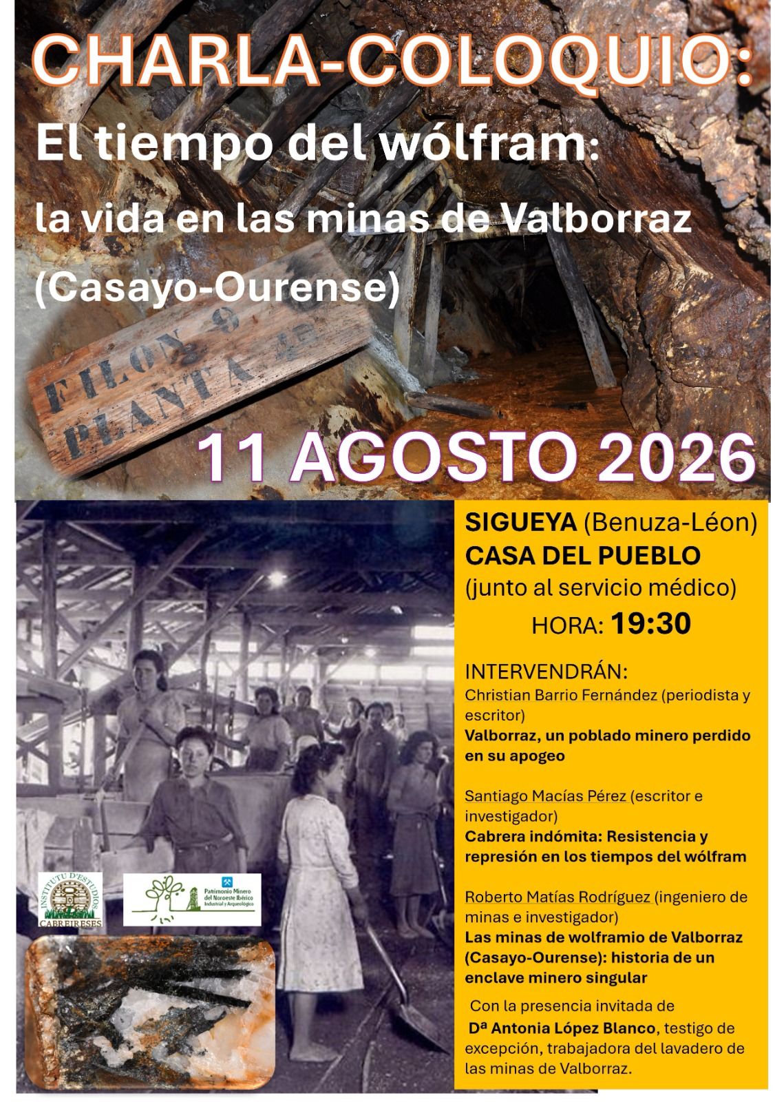 Cartel de la actividad.
