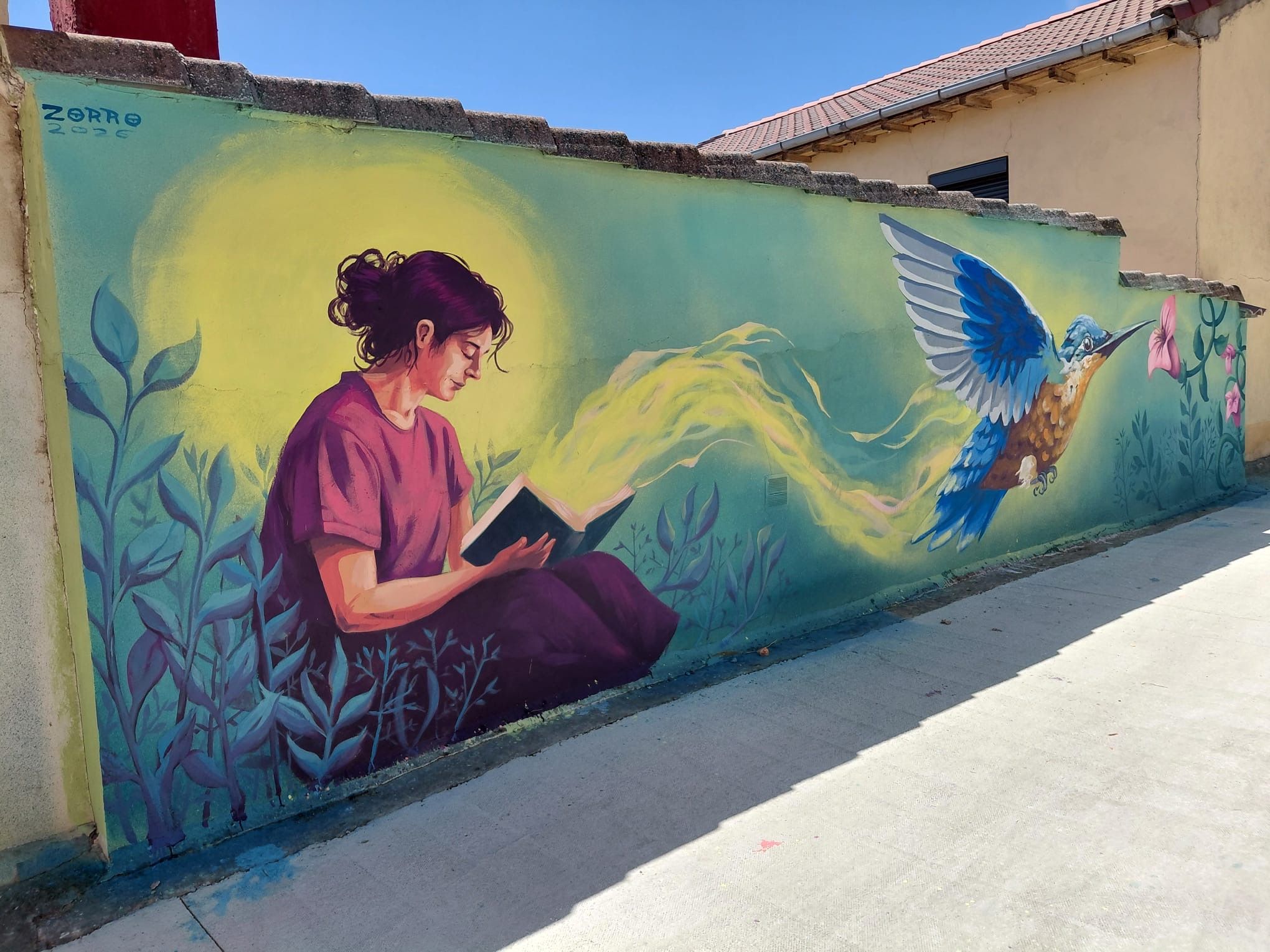 El nuevo mural que luce en las calles de Villamol. | L.N.C.
