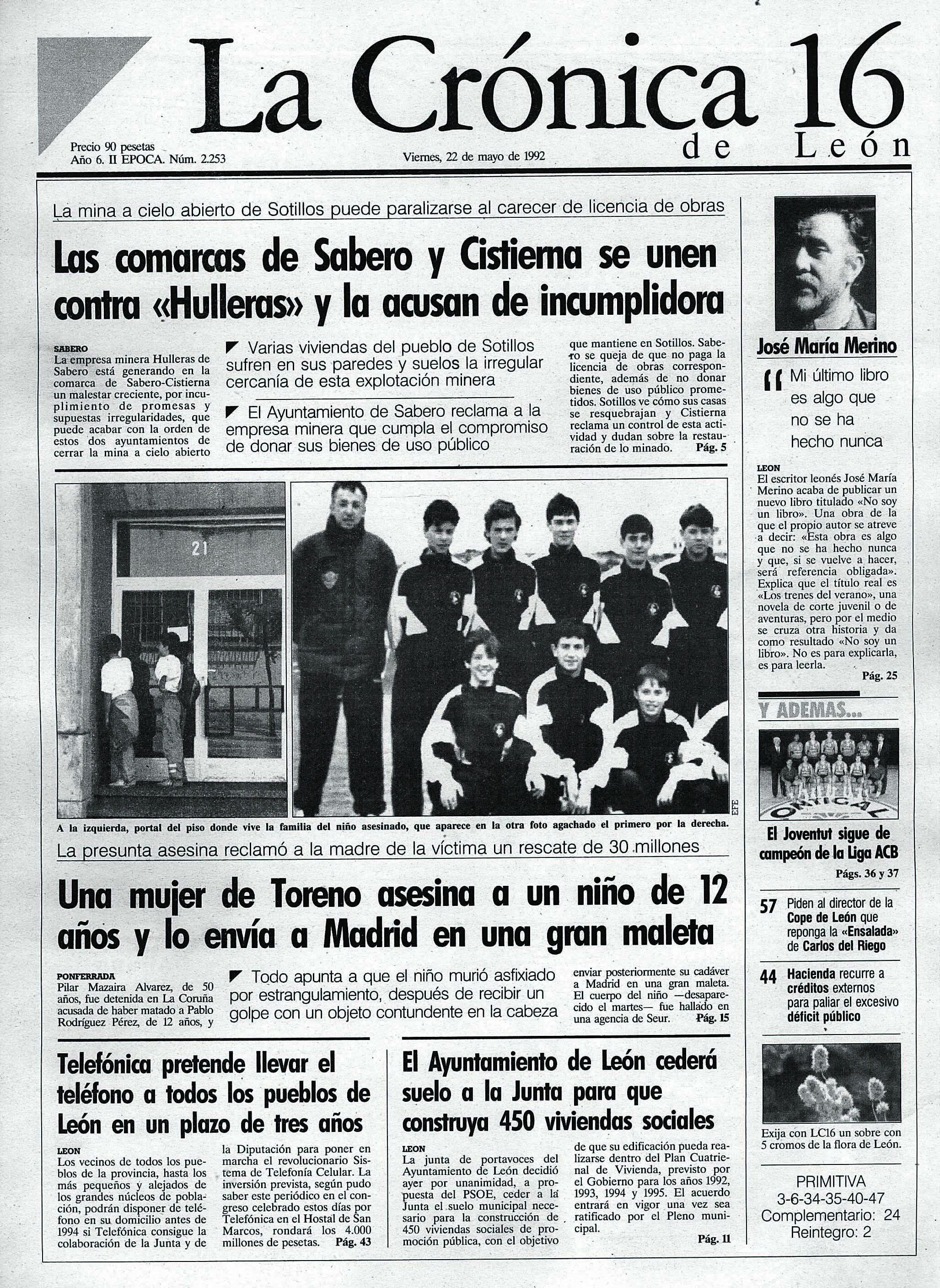 Periódico del 22 de mayo de 1992 | L.N.C. Periódico del 22 de mayo de 1992 | L.N.C.