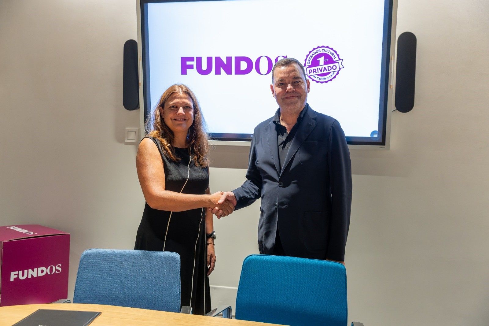 El acuerdo de colaboración ha sido suscrito por el director general de Fundos, José María Viejo, y la directora general de Ciuden, Yasodhara López García.