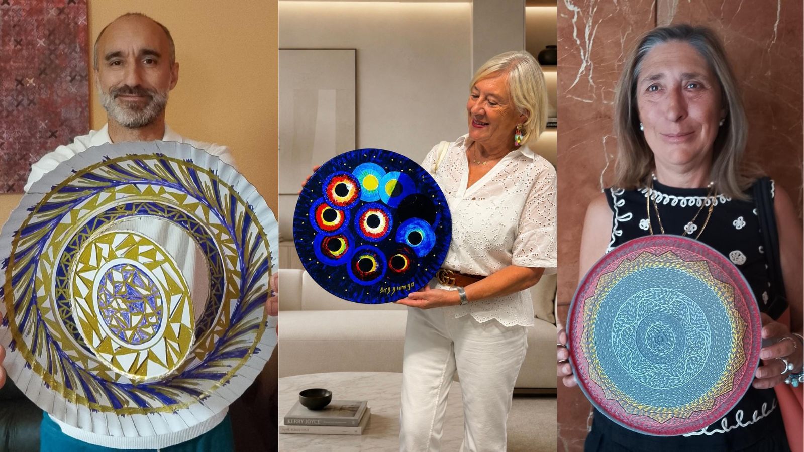 Algunos de los participantes leoneses en la exposición de Toledo.