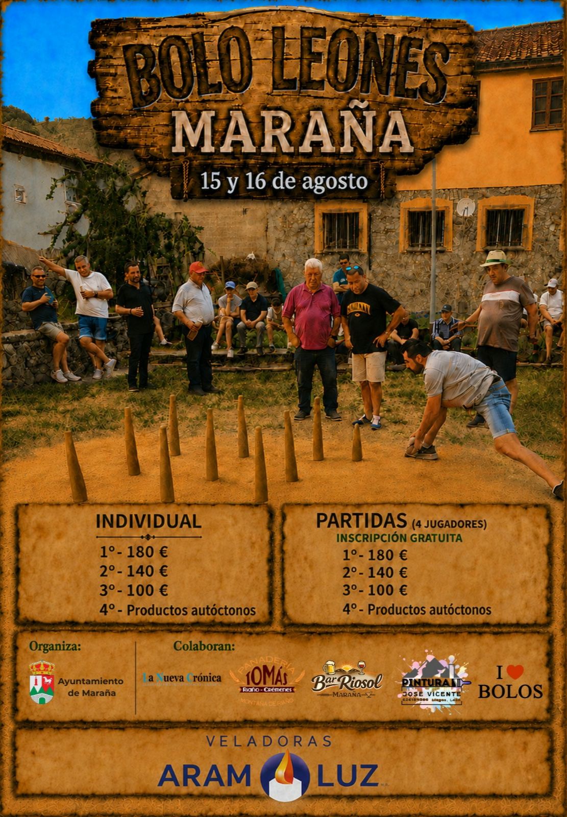 Cartel de la competición en Maraña. L.N.C.