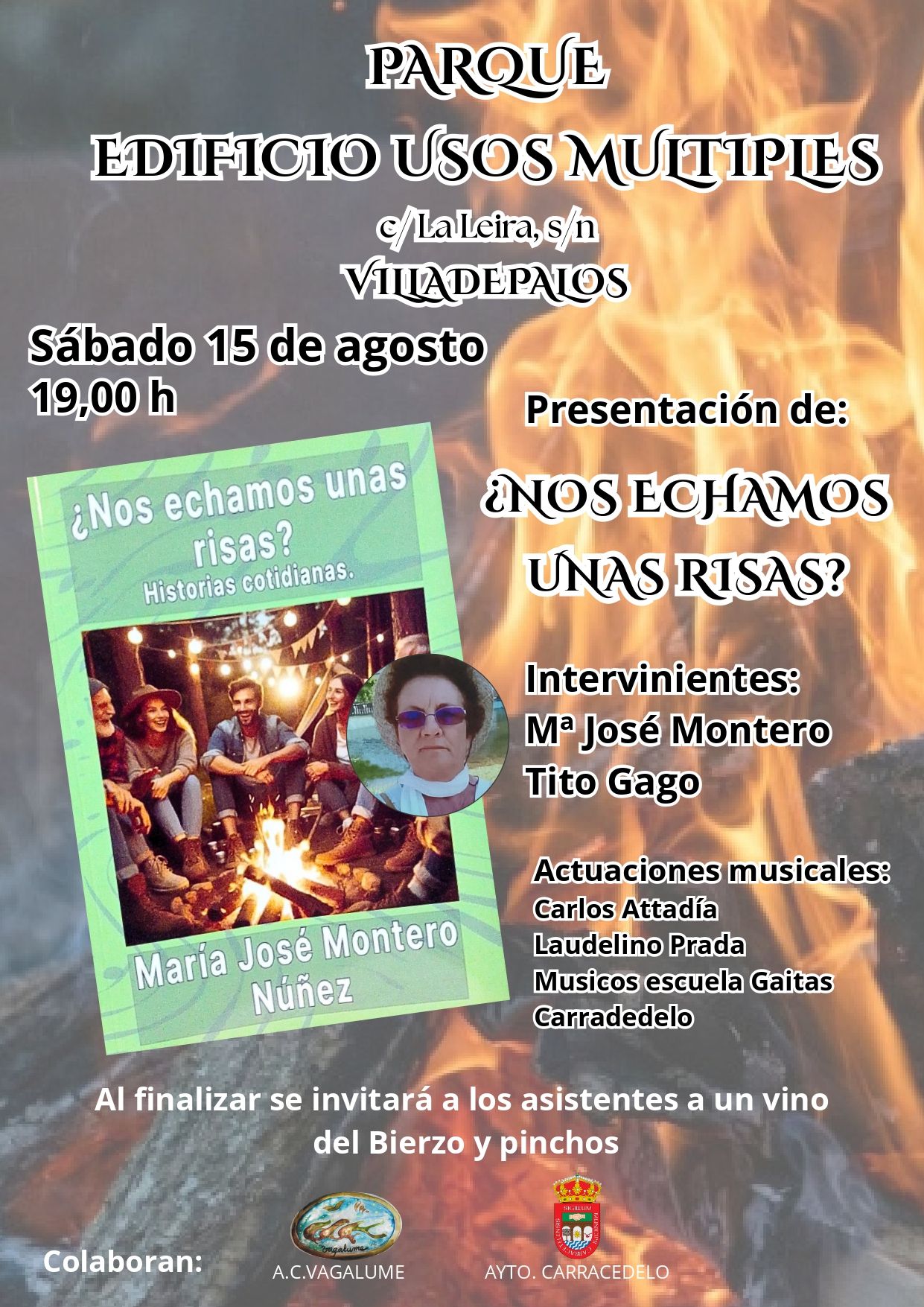 Cartel de la presentación del libro de Montero. Cartel de la presentación del libro de Montero.