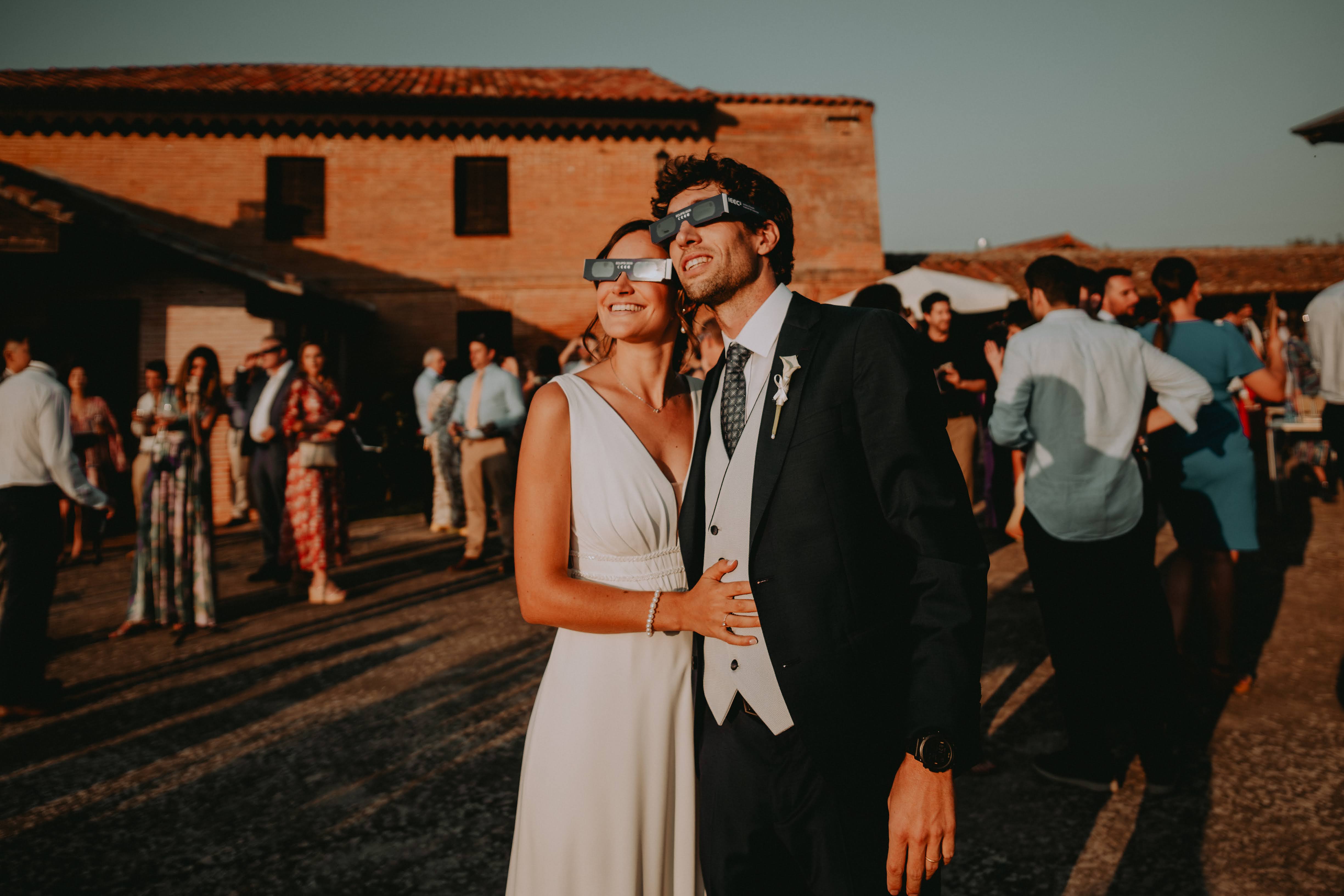La boda ha tenido lugar en el salón de bodas de la Dehesa la Cenia, ubicado en Villomar. | ÁLVARO AYARZA