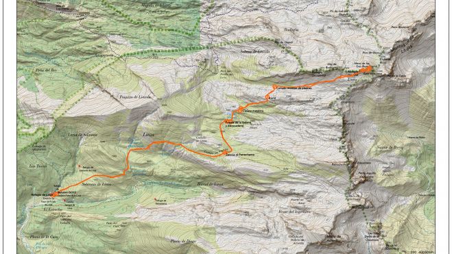 Mapa Mesa de los Tres Reyes