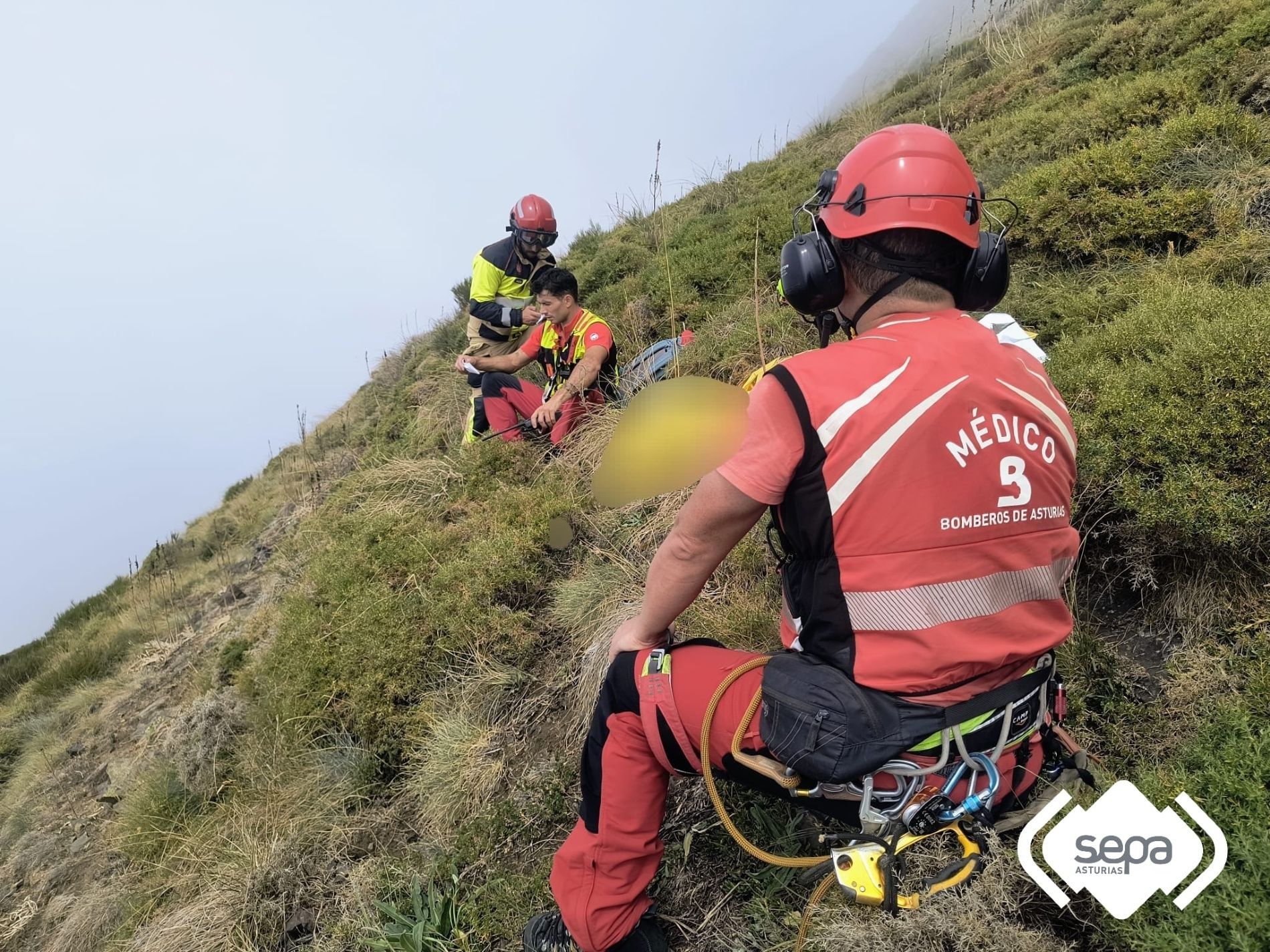 Lugar del accidente en Somiedo.| 112 ASTURIAS