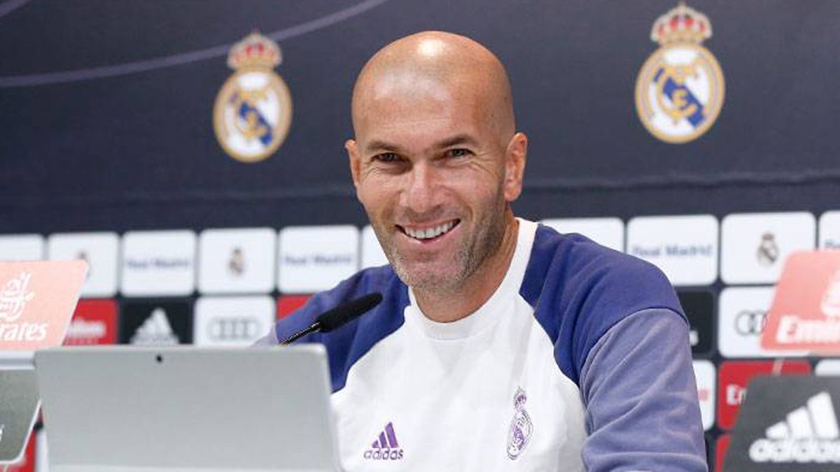 Zidane, en rueda de prensa. | REALMADRID