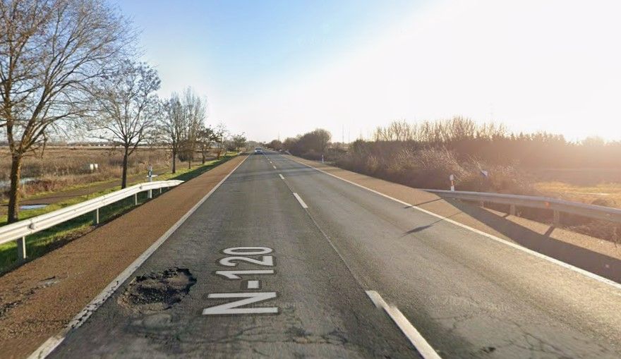 Imagen de la N-120 a su paso por Villares del Órbigo. | GOOGLE MAPS