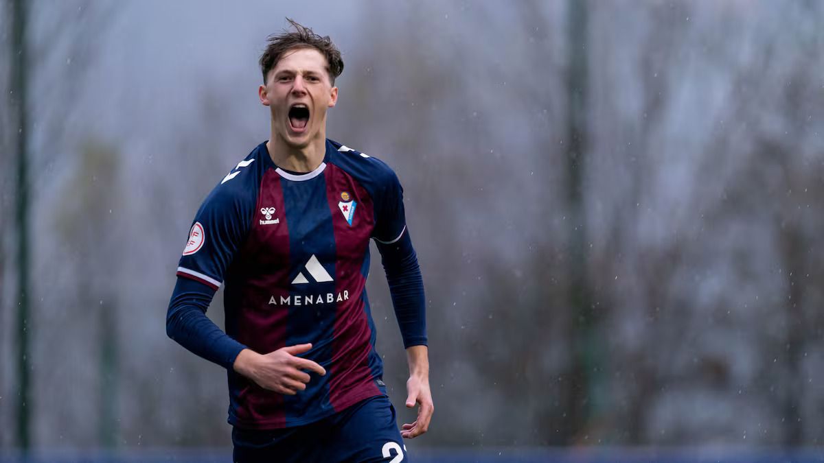 Hugo García celebra un gol con el Éibar. | SD EIBAR Hugo García celebra un gol con el Éibar. | SD EIBAR