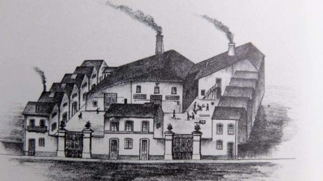 Fábrica de Kessler, Laviada y Cía. (Gijón,189293). Fábrica de Kessler, Laviada y Cía. (Gijón,189293).