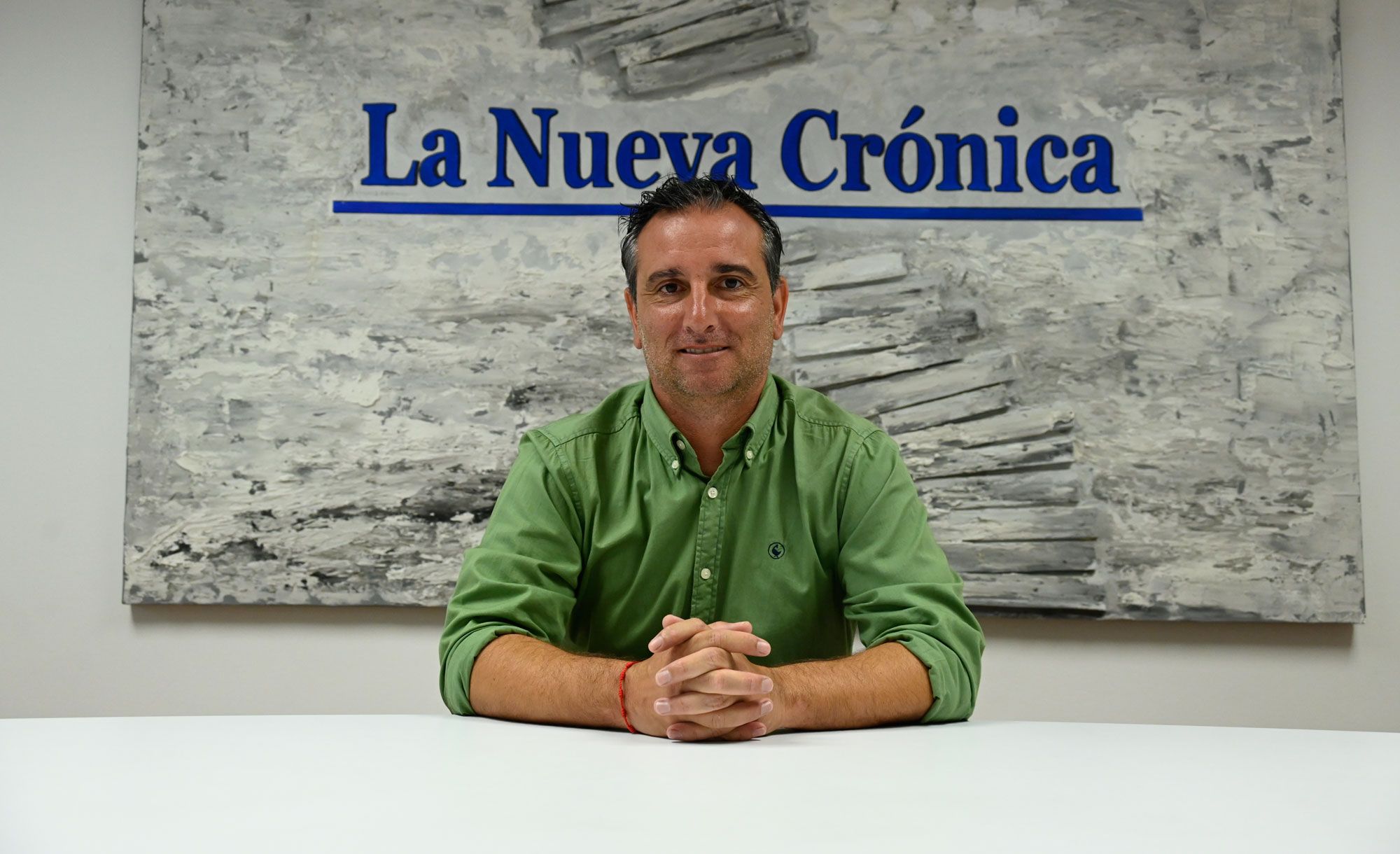 El técnico de la Cultural, Jandro Castro, durante la entrevista en la sede de La Nueva Crónica. | SAÚL ARÉN