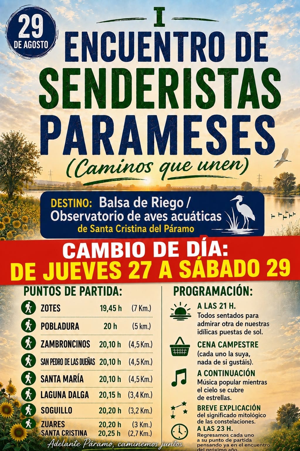 Cartel del encuentro. Cartel del encuentro.