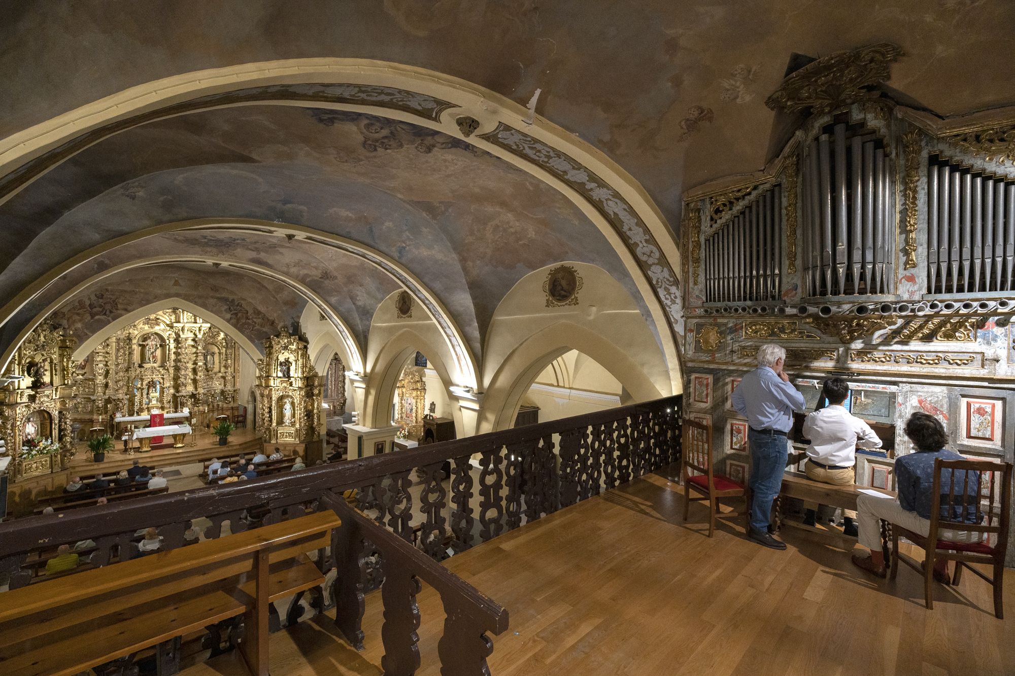 Javier Moreno Lorenzo celebró un recital en la iglesia de la localidad. | L.N.C.