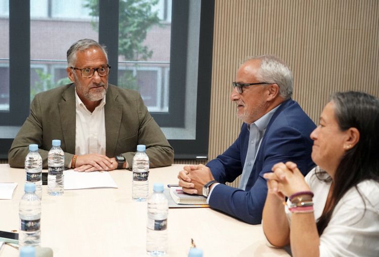 Reunión entre Pollán y el presidente del Consejo Comarcal. | ICAL