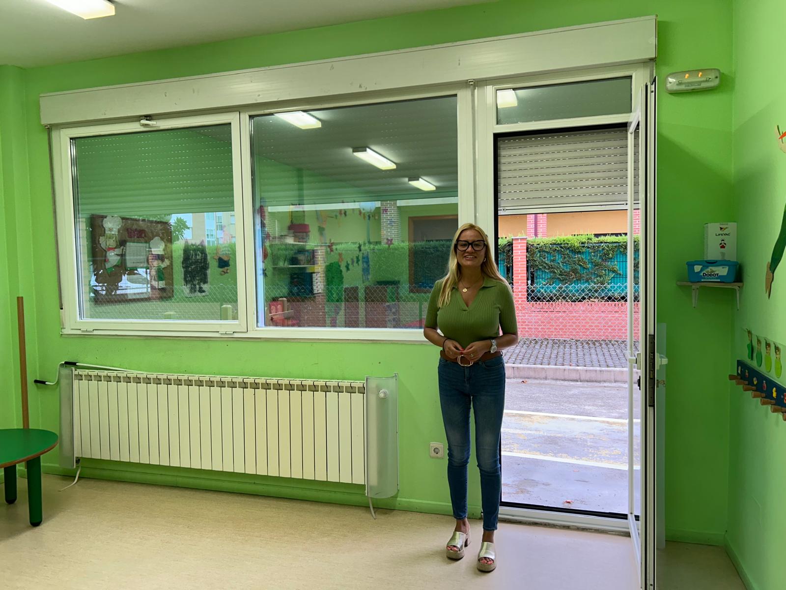 Visita de Alexandra Rivas a las escuelas infantiles.