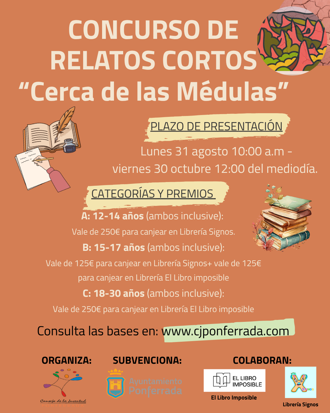 Cartel del concurso de relatos. Cartel del concurso de relatos.