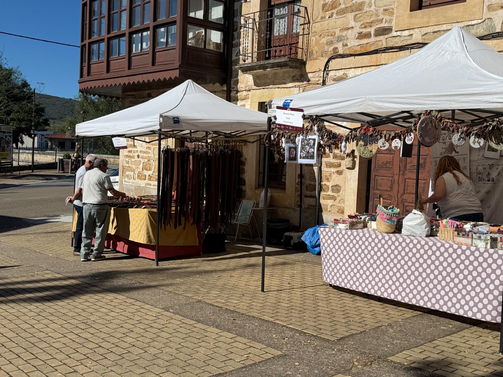 Feria de 'Patios con Arte' de Santa Colomba de Somoza. | SAÚL ARÉN