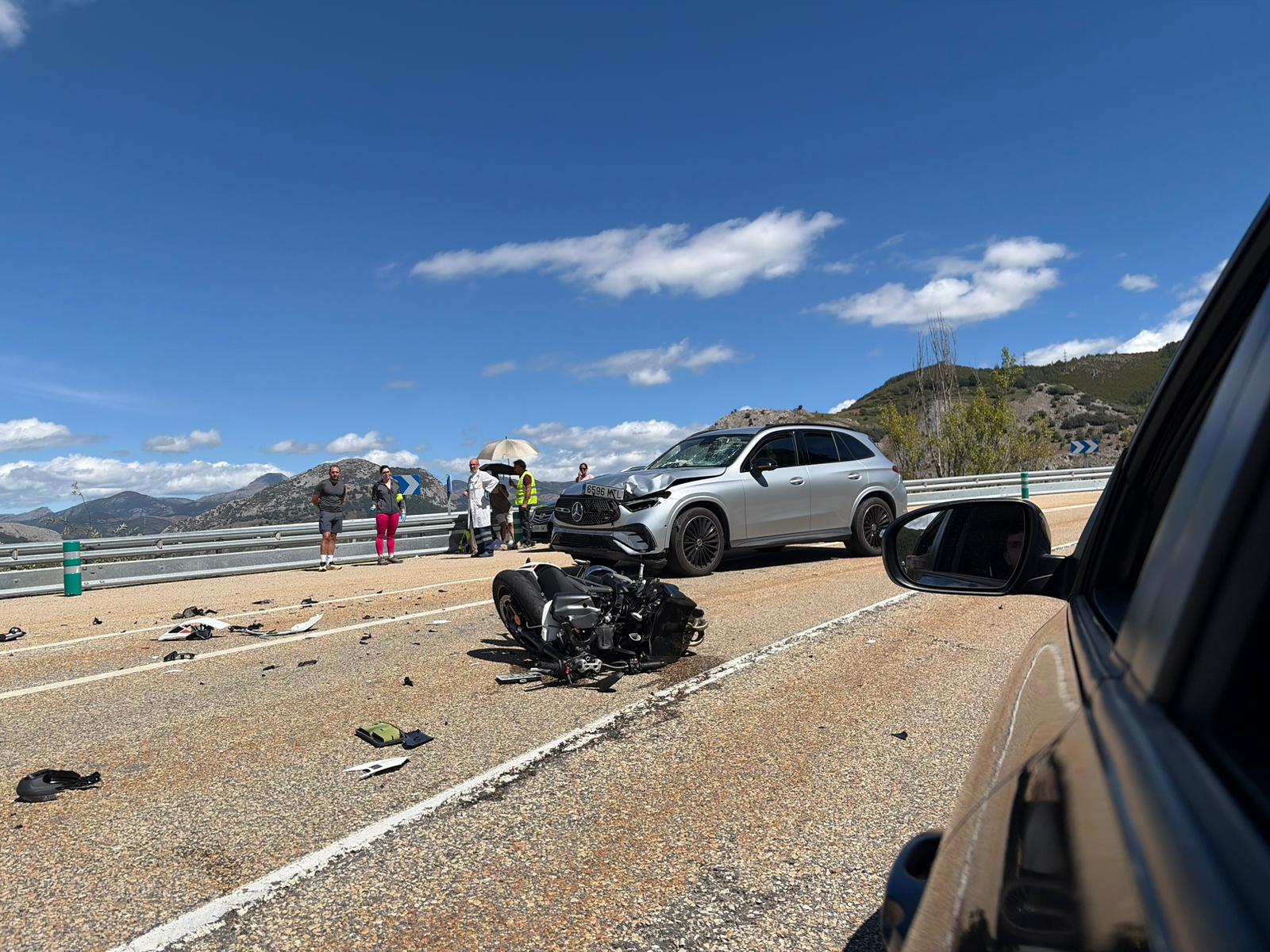 Accidente en la LE 331. | CELIA CARRAL