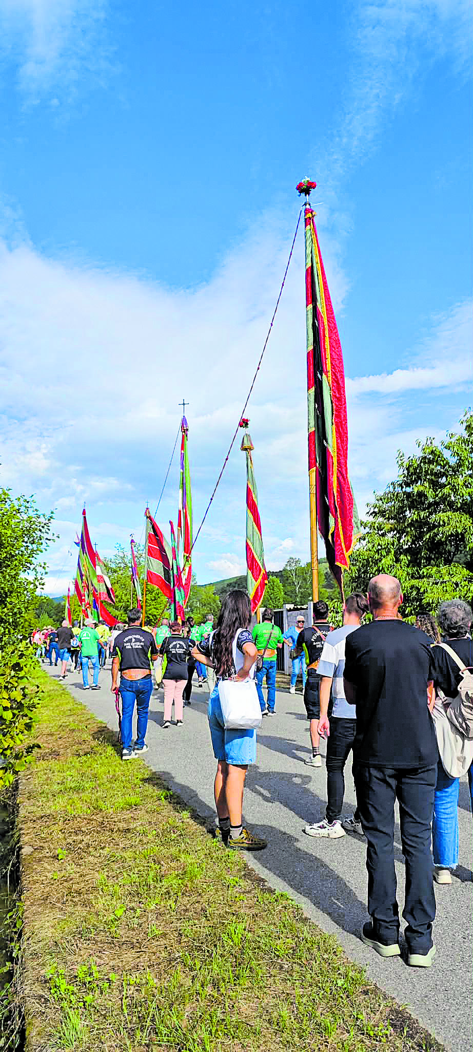 Un instante del desfile. 