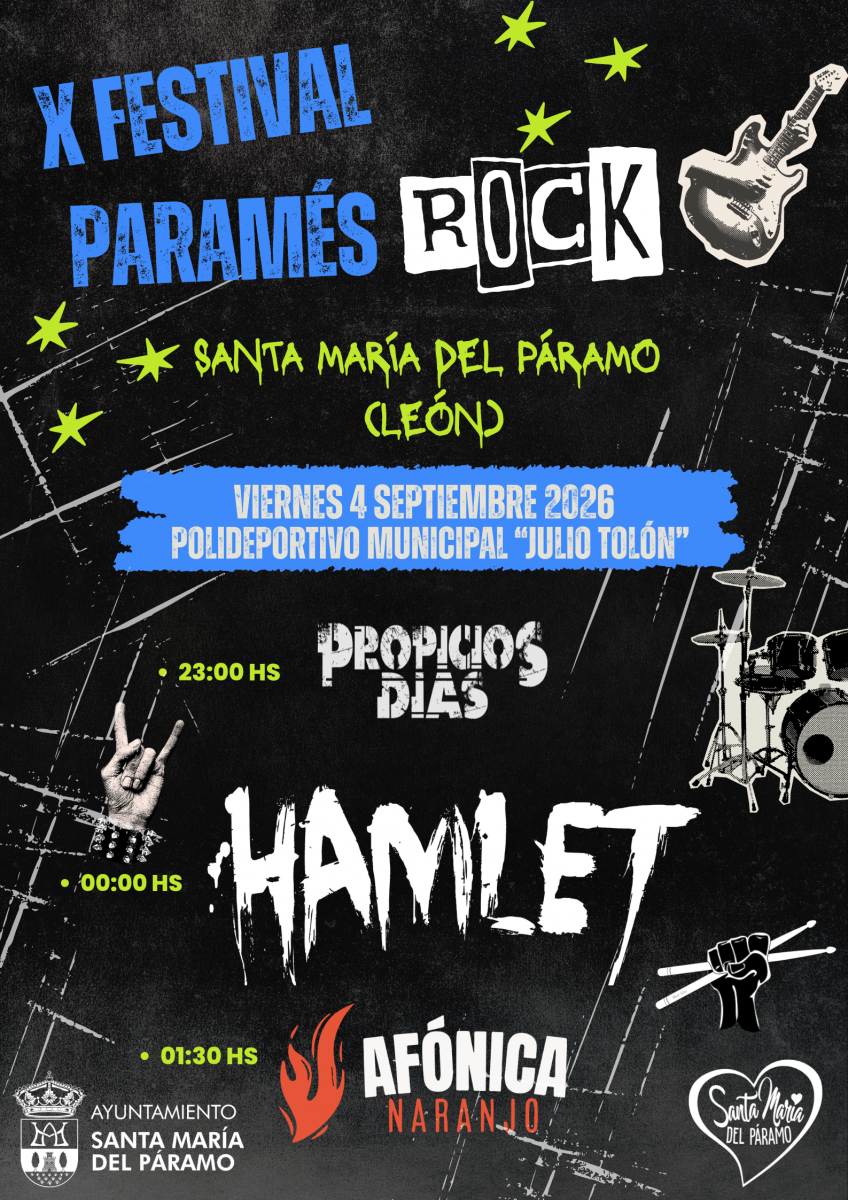 Cartel del X Paramés Rock.
