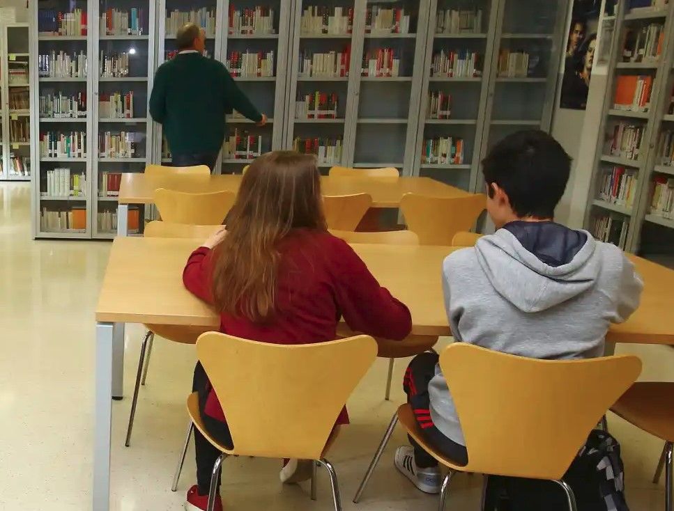 Imagen de archivo de la biblioteca de un centro educativo. | ICAL