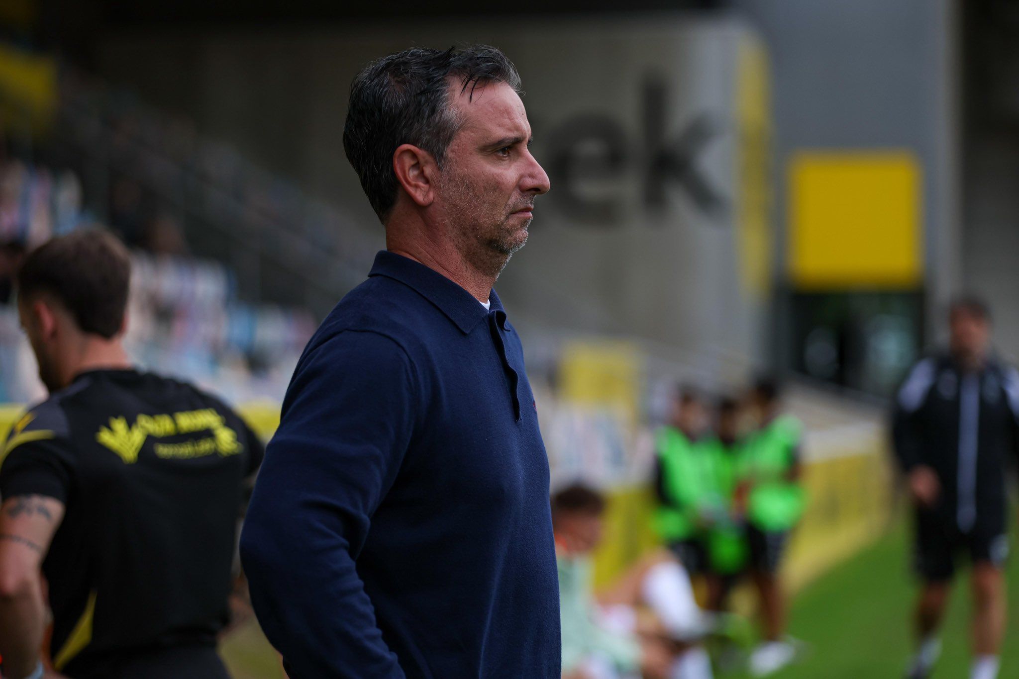 Jandro Castro durante el partido ante el Barakaldo de la primera jornada. CULTURAL