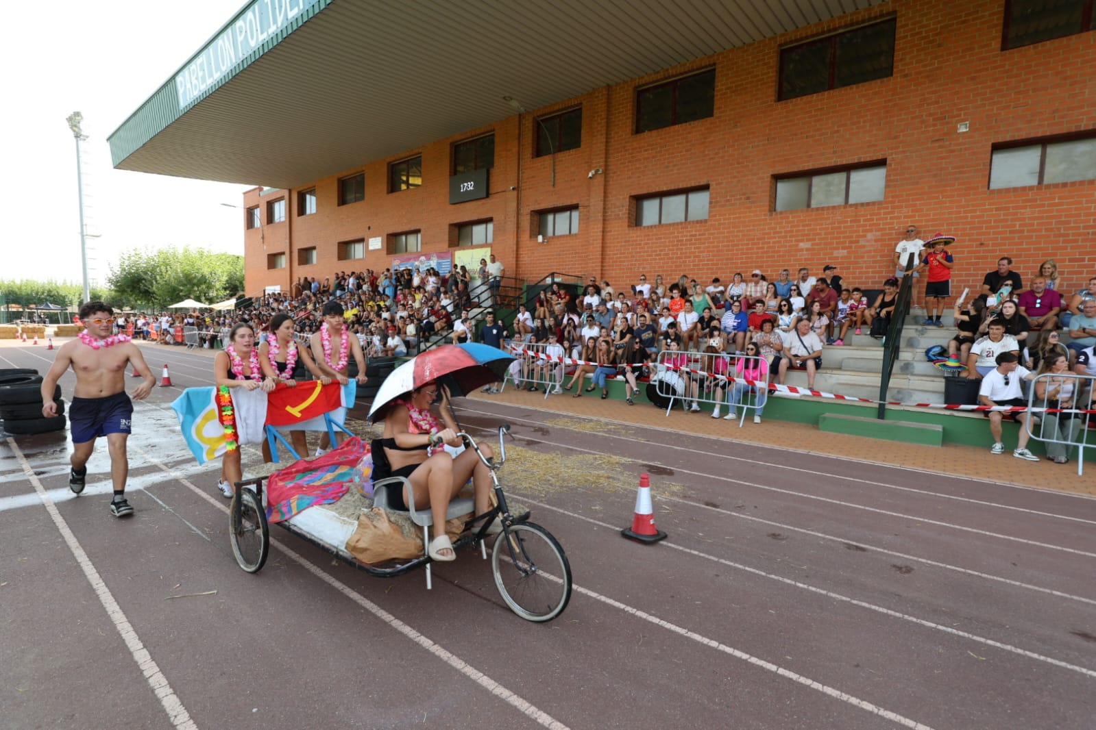 Carrera de camas en Santa María del Páramo 