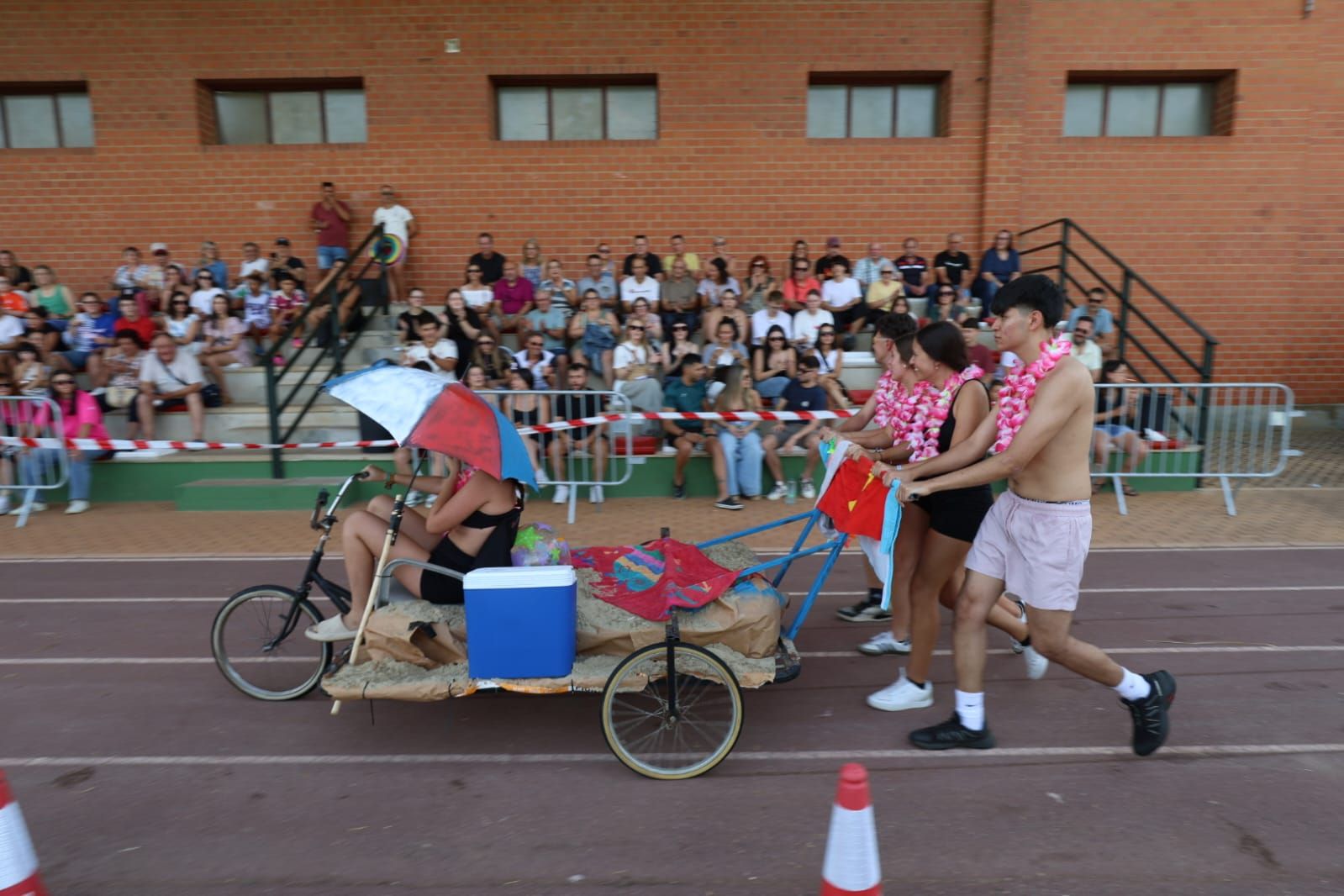 Carrera de camas en Santa María del Páramo 
