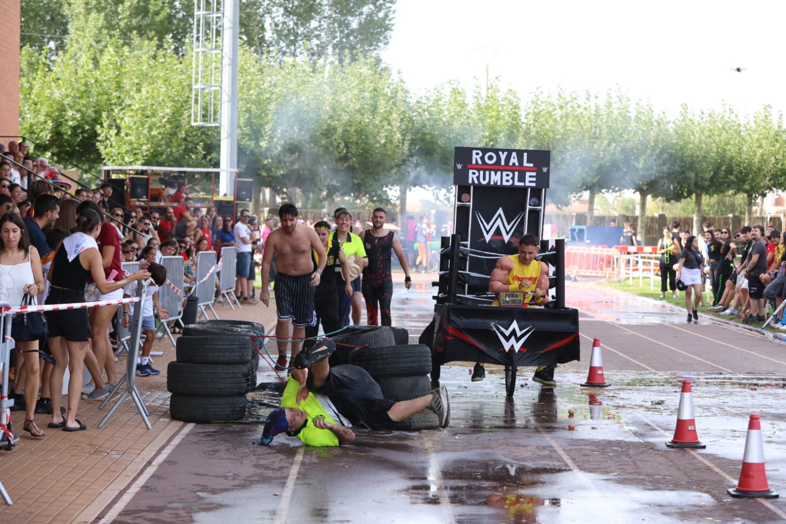 Carrera de camas en Santa María del Páramo 