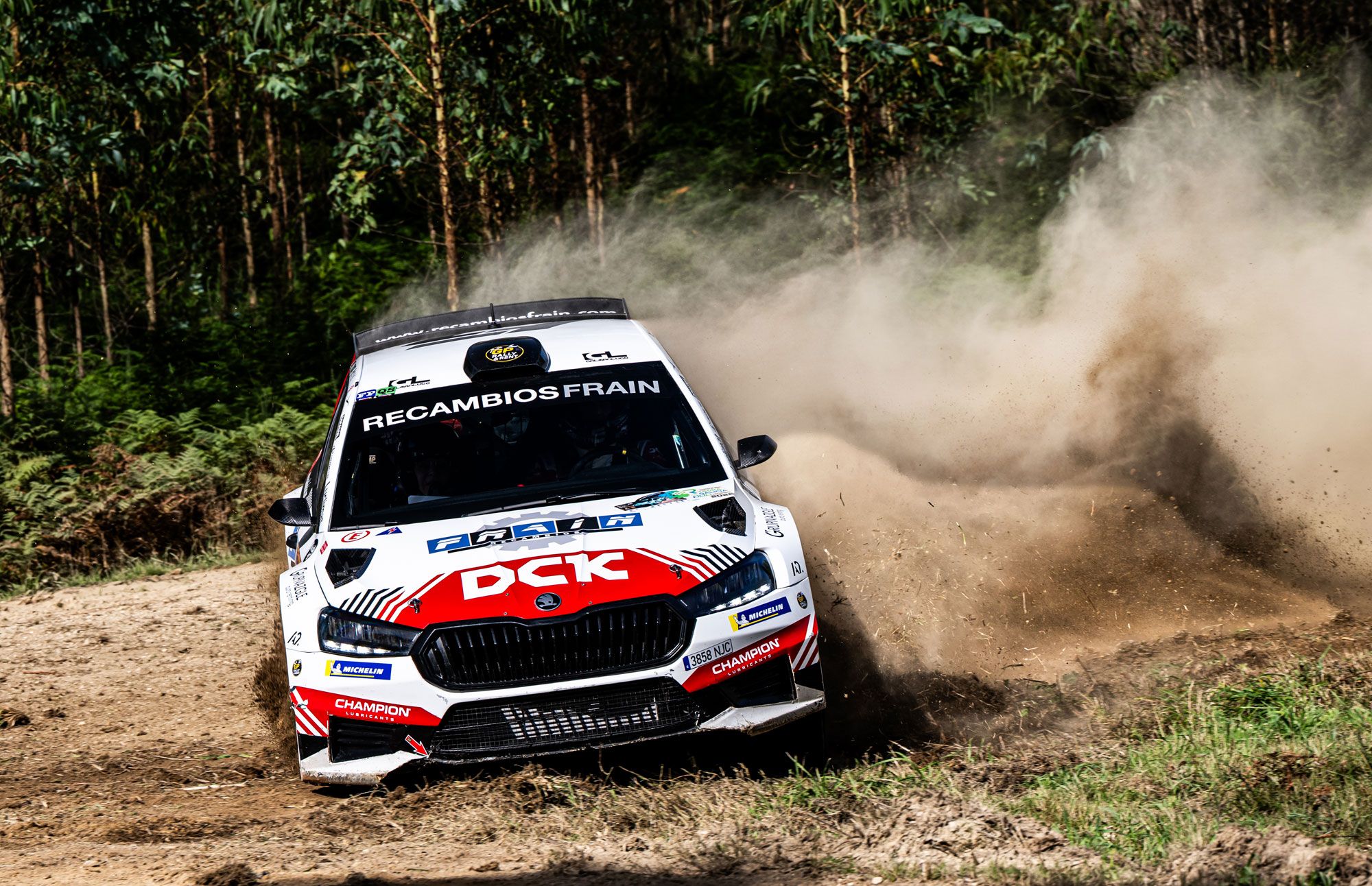 Lamas, durante un instante del Rally. | L.N.C.