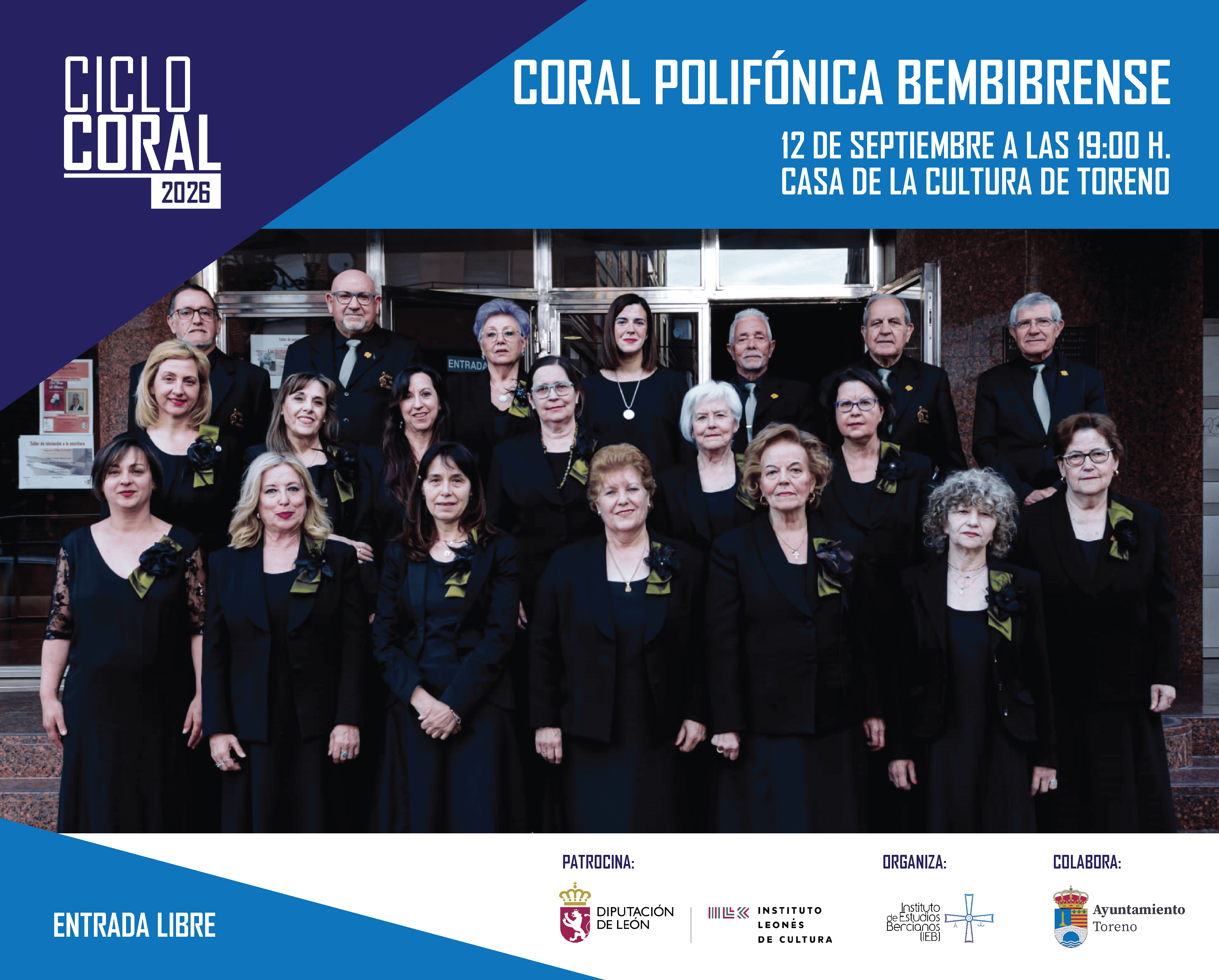 La Coral Polifónica Bembibrense abre el ciclo en Toreno.