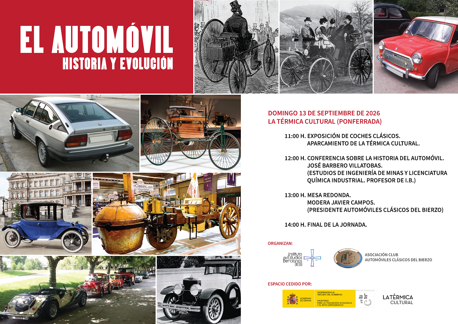Un viaje por la historia del automóvil en La Térmica Cultural. Un viaje por la historia del automóvil en La Térmica Cultural.