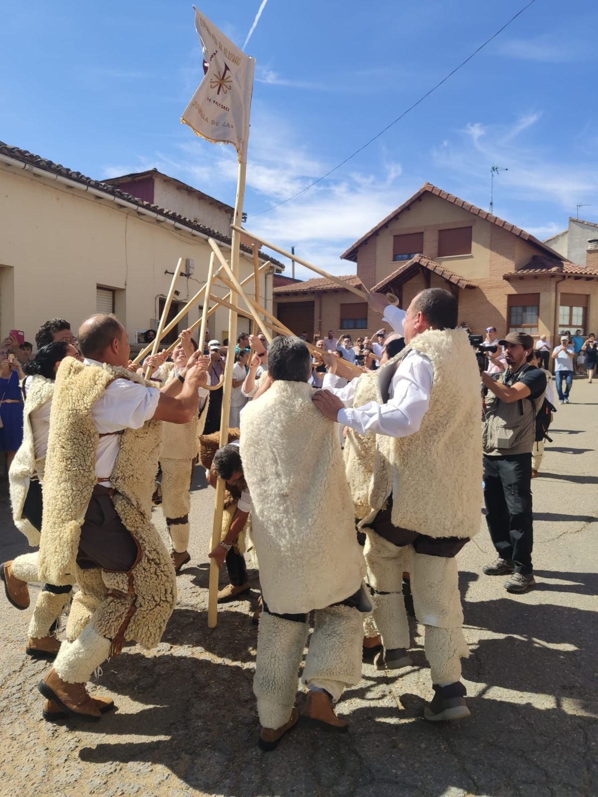 Fotografía de archivo de ediciones anteriores de la Fiesta de los Pastores en Joarilla de las Matas.