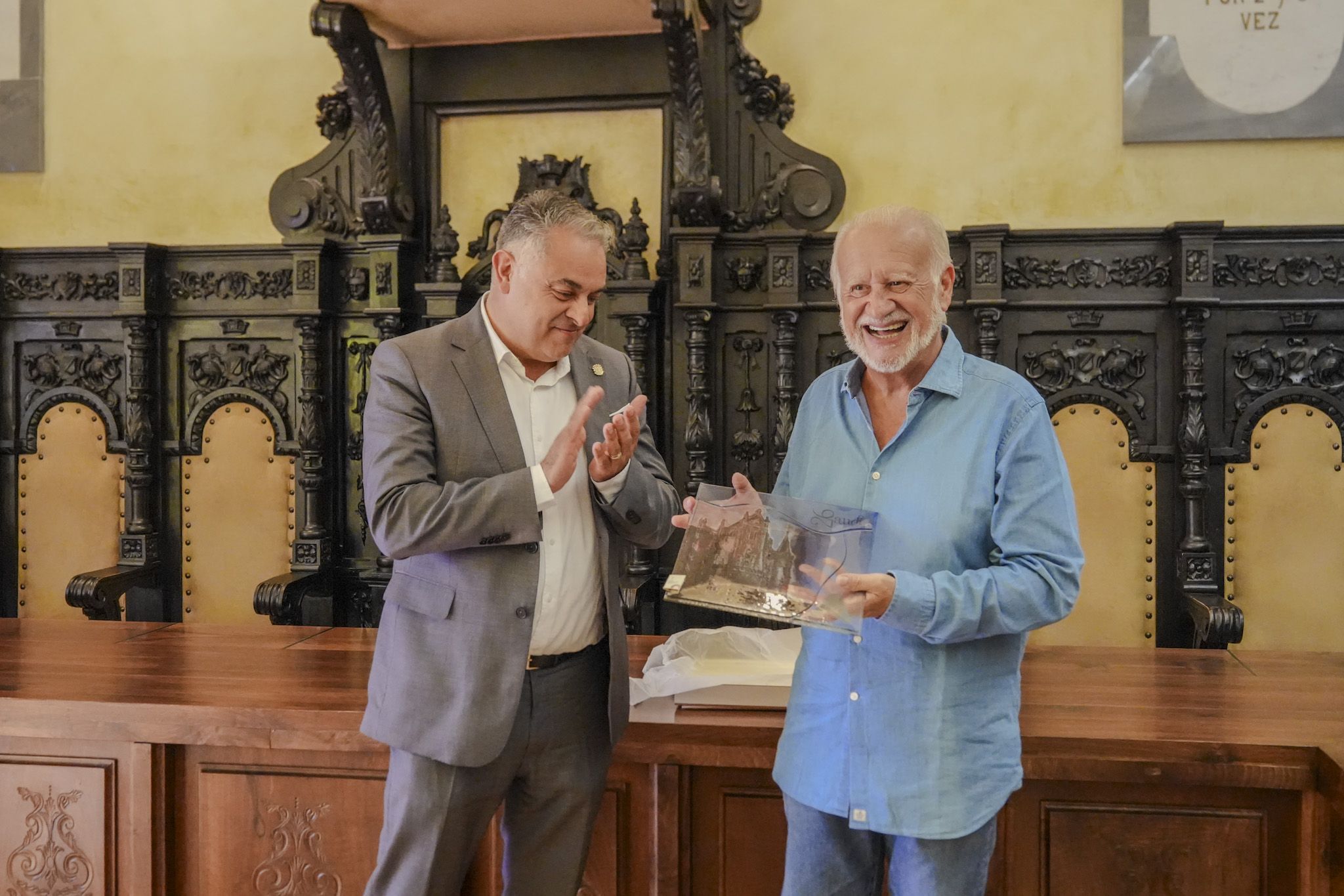 La visita de Juan Echanove a Astorga, en imágenes