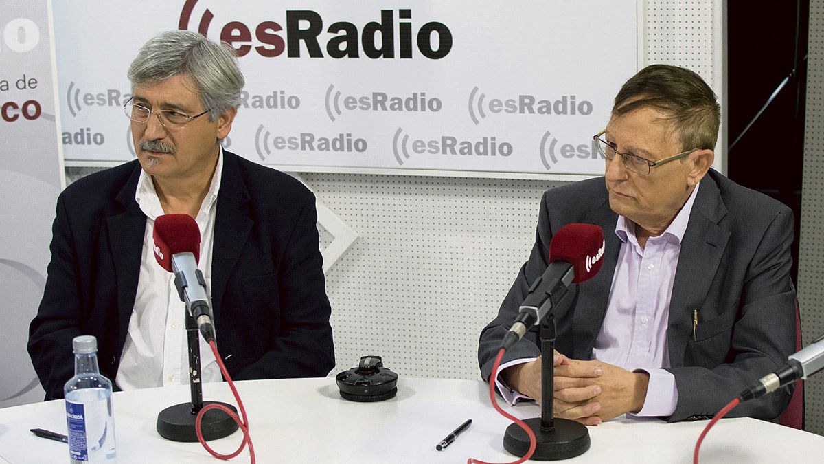 Antonio Robles y Santiago Trancón, en la presentación del nuevo partido en esRadio. | ESRADIO