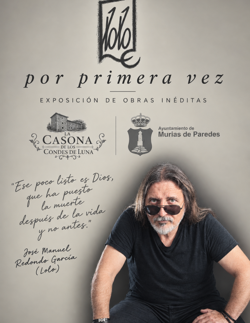 Cartel de la exposición ‘Lolo por primera vez’. Cartel de la exposición ‘Lolo por primera vez’.