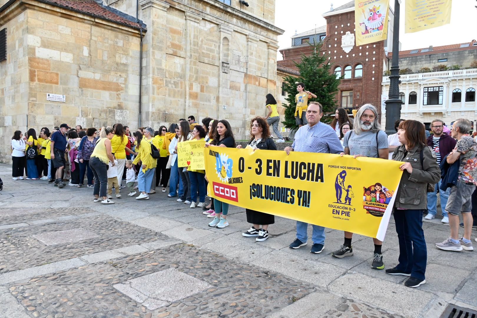 Protesta por las condiciones de los trabajadores de las escuelas infantiles. | SAÚL ARÉN